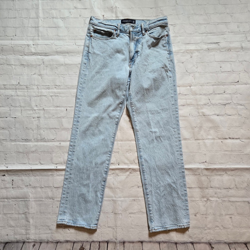 Abercrombie & Fitch Vintage Stretch Straight Leg Jeans Light Wash 30x30 Mens